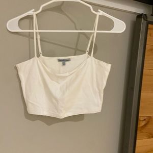 White crop top